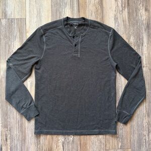 J. Crew Charcoal Nordic Camp Fleece Henley